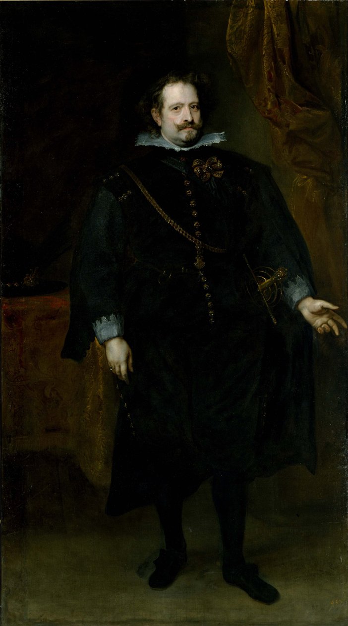 Diego Felipe de Guzman, Marquês de Regganes. de Anthony van Dyck
