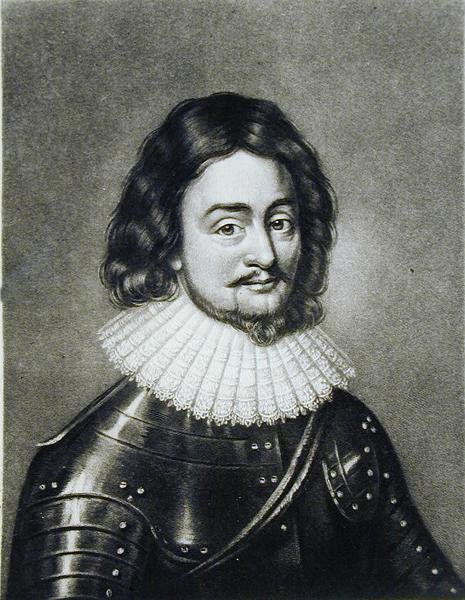 Frederico V (1596-1632) Rei da Boêmia, Eleitor Palatino do Reno, ilustração de Retratos de Personagens Ilustres na História Britânica, gravada por Robert Dunkarton (1744-c.1817) (mezzotint) de Anthony van after Dyck