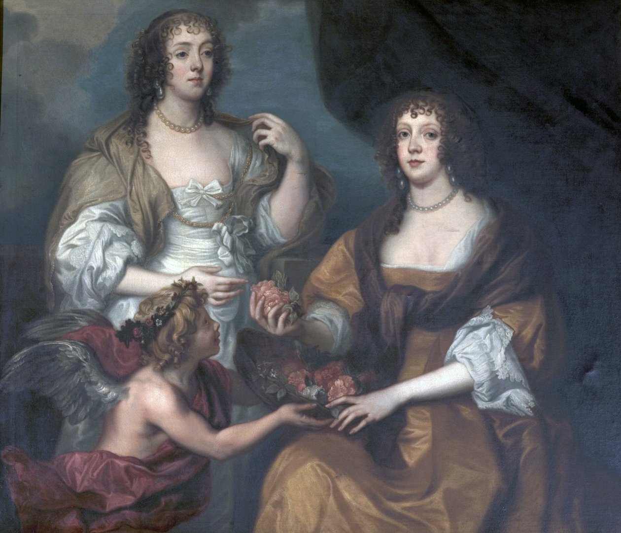 Lady Elizabeth Thimbelby e Dorothy, viscondessa Andover de Anthony van after Dyck