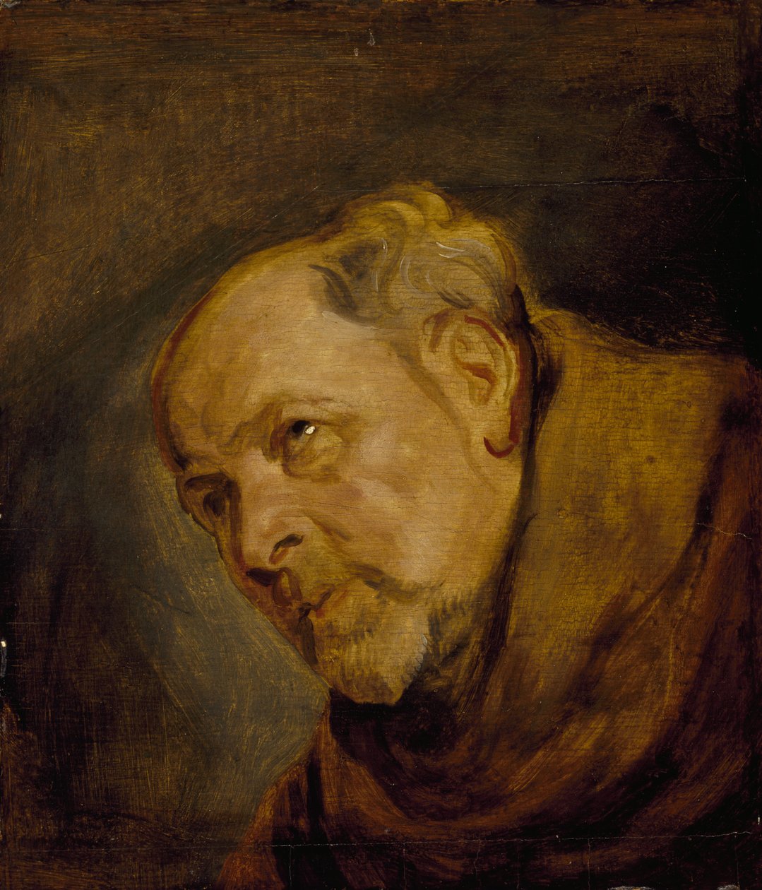 Chefe de um Monge (Jan Malderus, Bispo de Antuérpia, como São Bonaventura) de Anthony van Dyck