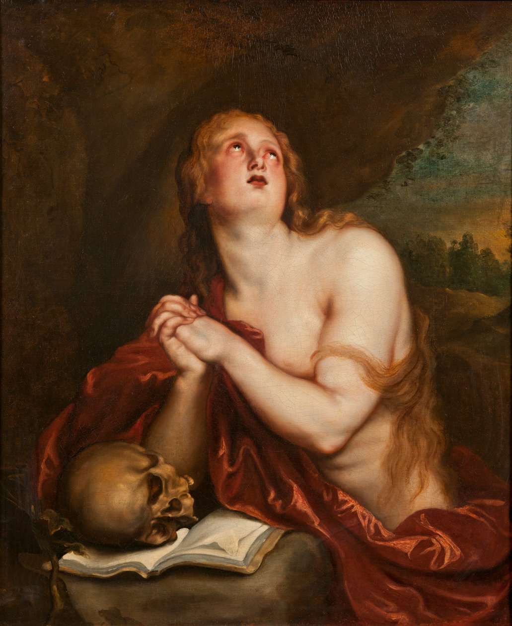 O penitente Santa Maria Madalena, c.1630-40 de Anthony van workshop of Dyck