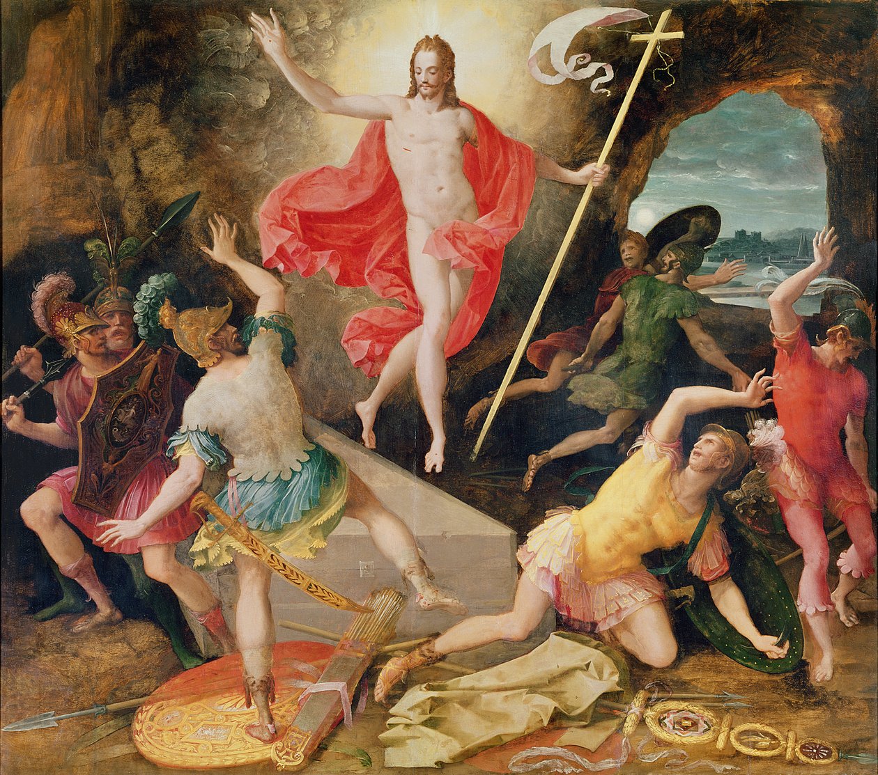 A ressurreição de Cristo, c.1594 de Antoine Caron