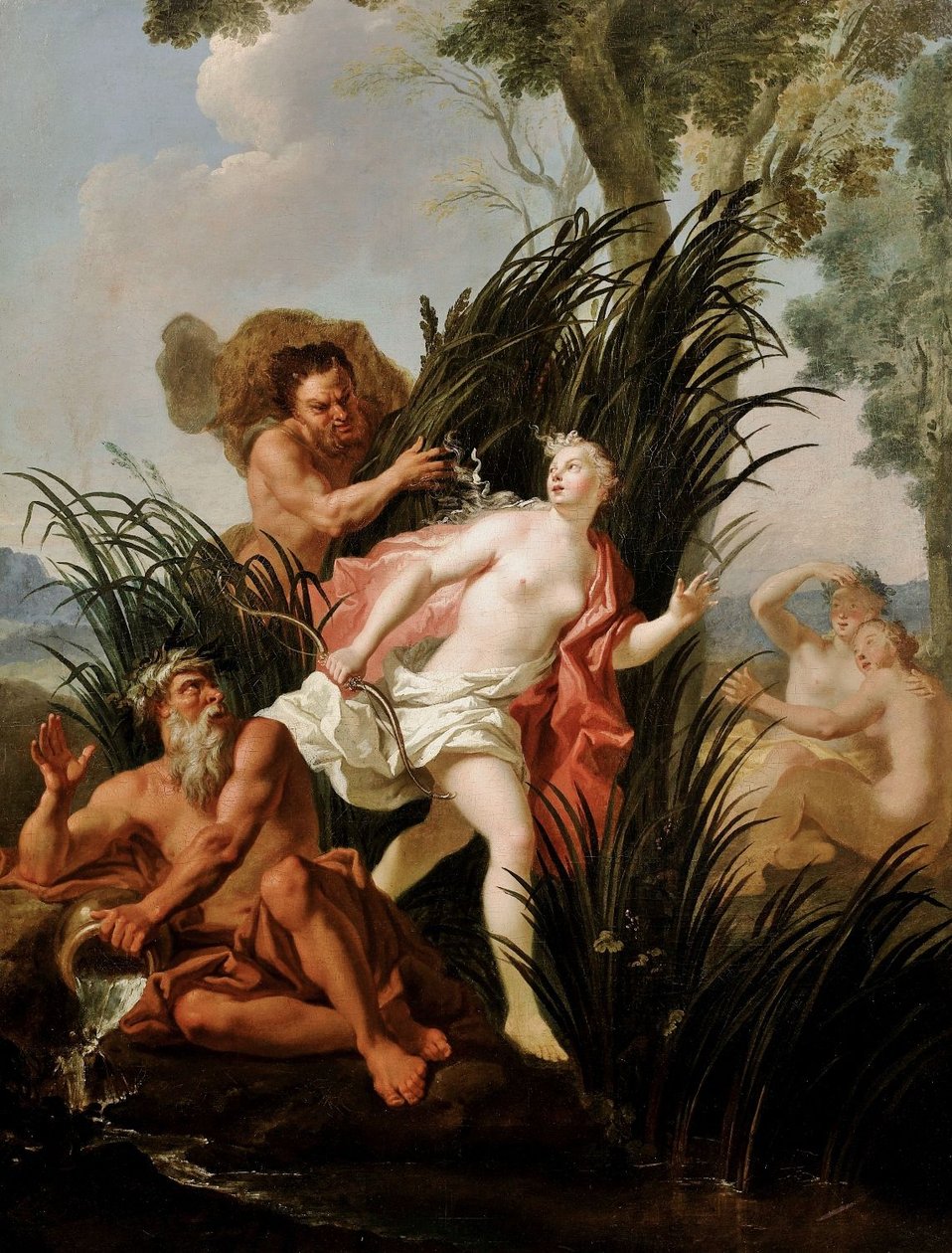 Alpheus perseguindo Arethusan de Charles Antoine Coypel