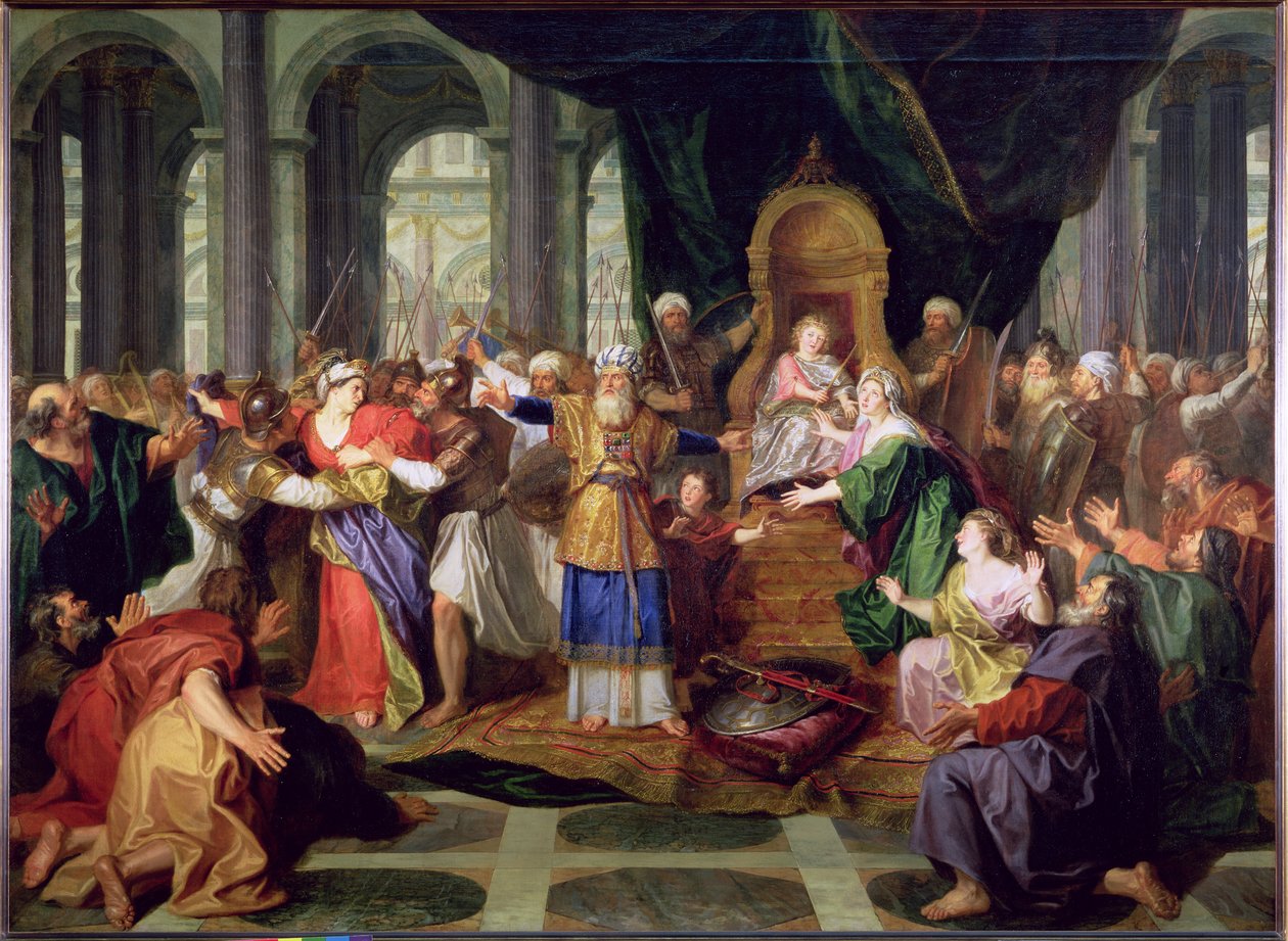 Atalia expulsa do templo, c.1697 de Charles Antoine Coypel