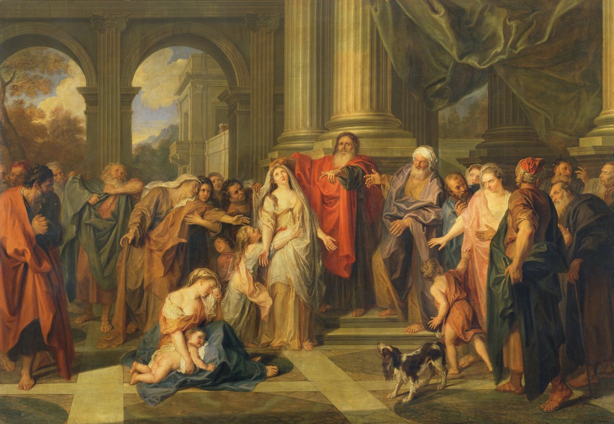 Susanna acusada de adultério de Charles Antoine Coypel