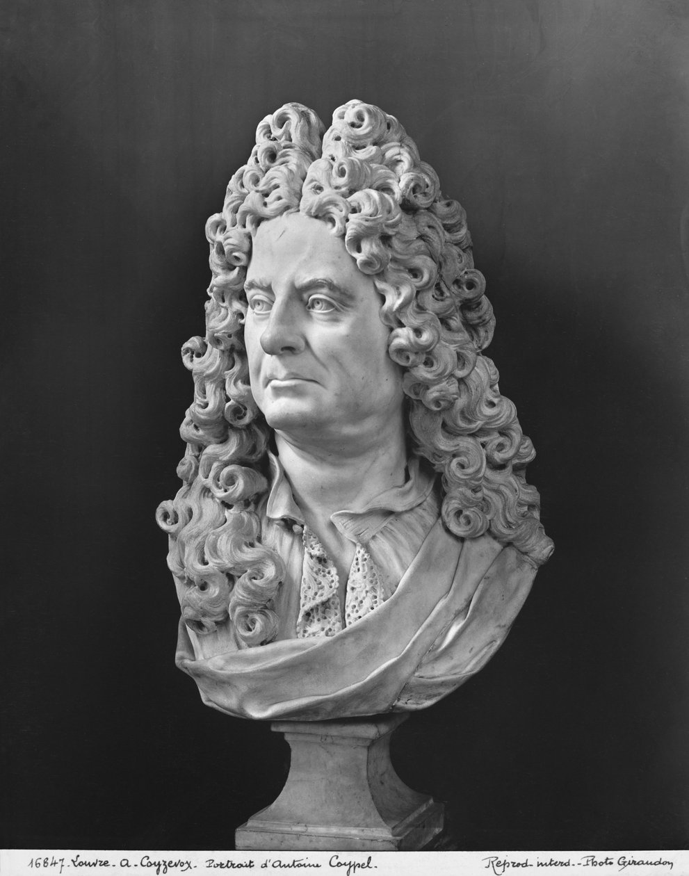 Busto de Antoine Coypel (mármore) de Antoine Coysevox
