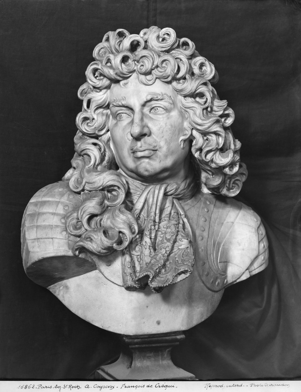 Busto de François de Crequy, c.1690 (mármore) de Antoine Coysevox
