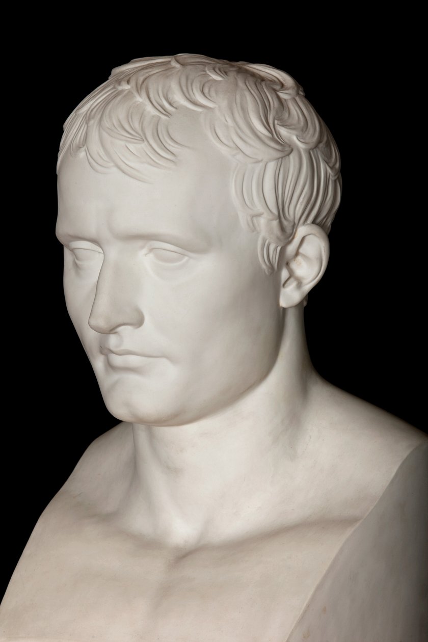 Busto do Imperador Napoleão I (Biscoito Sèvres) (detalhe) (ver também 698748) de Antoine Denis Chaudet