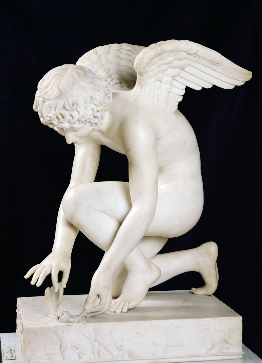 Cupido, 1817 (mármore) de Antoine Denis Chaudet