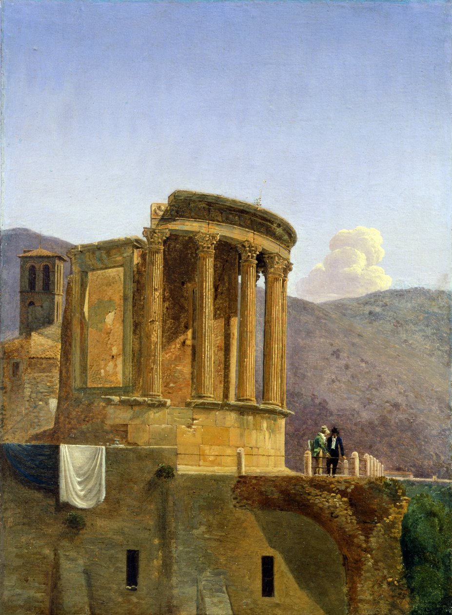 O templo de Vesta no Tivoli de Antoine Fèlix Boisselier