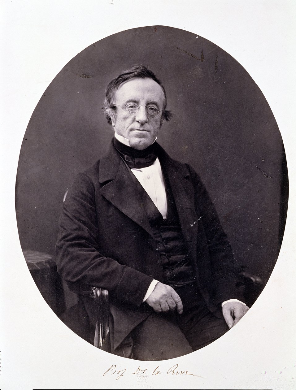 Arthur-Auguste De La Rive (1801-1873) (impressão de albume) de Antoine Francois Jean Claudet
