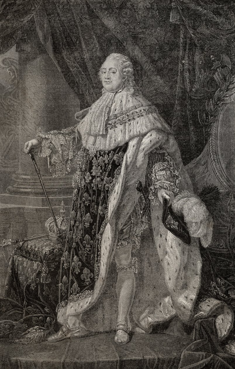 Retrato de Luís XVI (1754-93) de Antoine François Callet