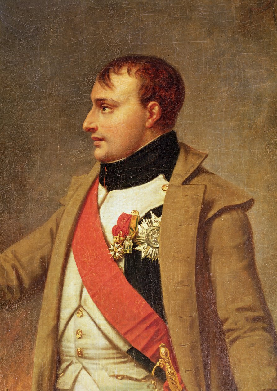 Detalhe do encontro de Napoleão com Francisco II depois da Batalha de Austerlitz, c.1812 de Antoine Jean Gros