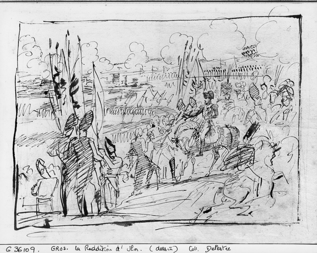 Napoleão recebi o general Mack na rendição de Ulm em 20 de outubro de 1805 de Antoine Jean Gros