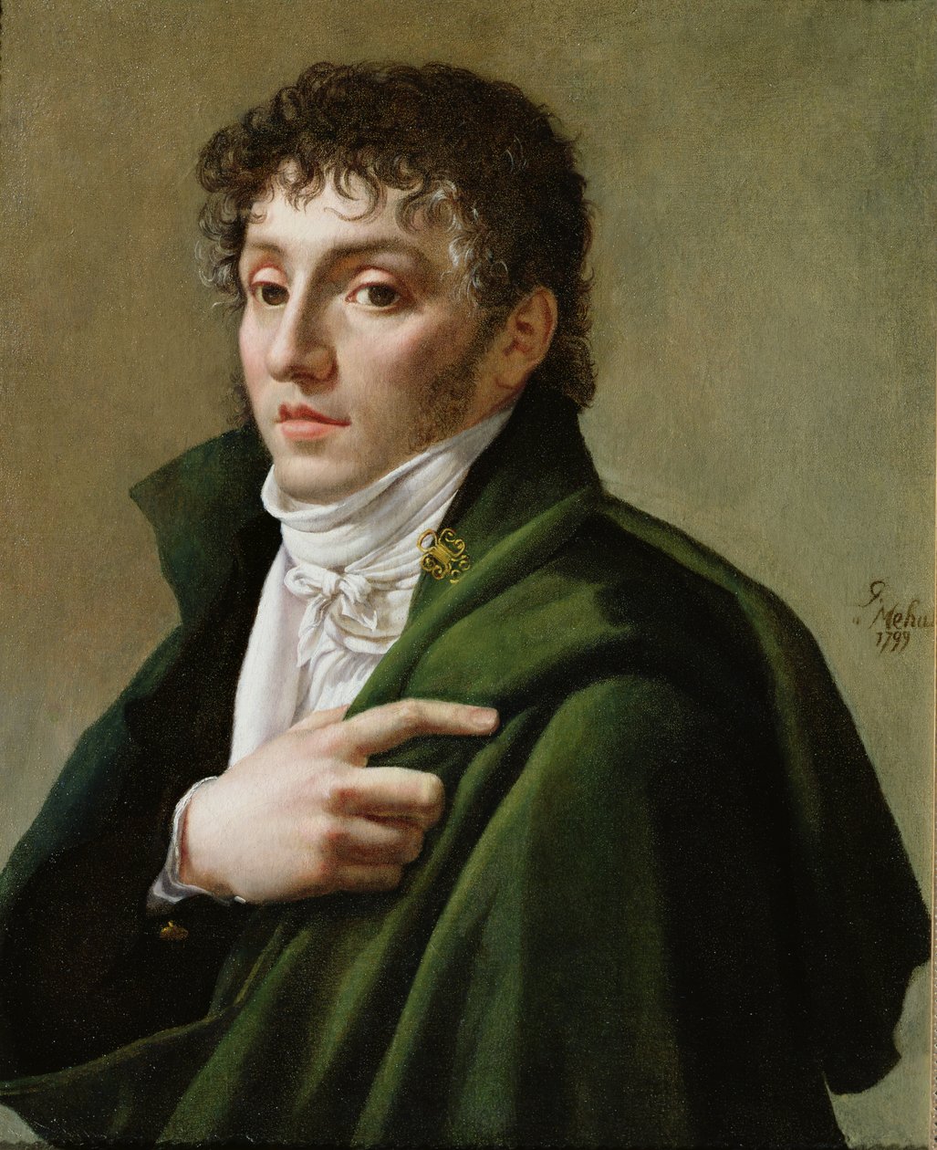 Retrato de Stephen Henri Mehul (1763-1817) 1799 de Antoine Jean Gros