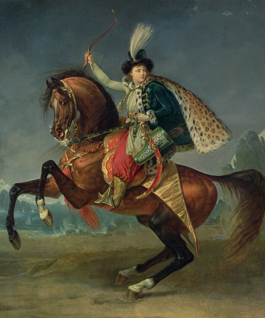 Príncipe Boris Nikolaevich Yusupov (1794-1849) 1809 (óleo) de Antoine Jean Gros