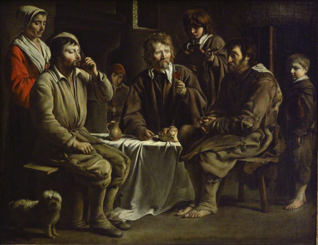 Refeição dos camponeses de Antoine Le Nain