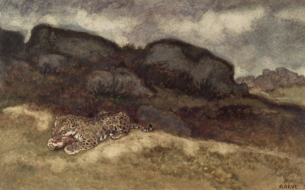 Jaguar Devorando sua Presa de Antoine Louis Barye