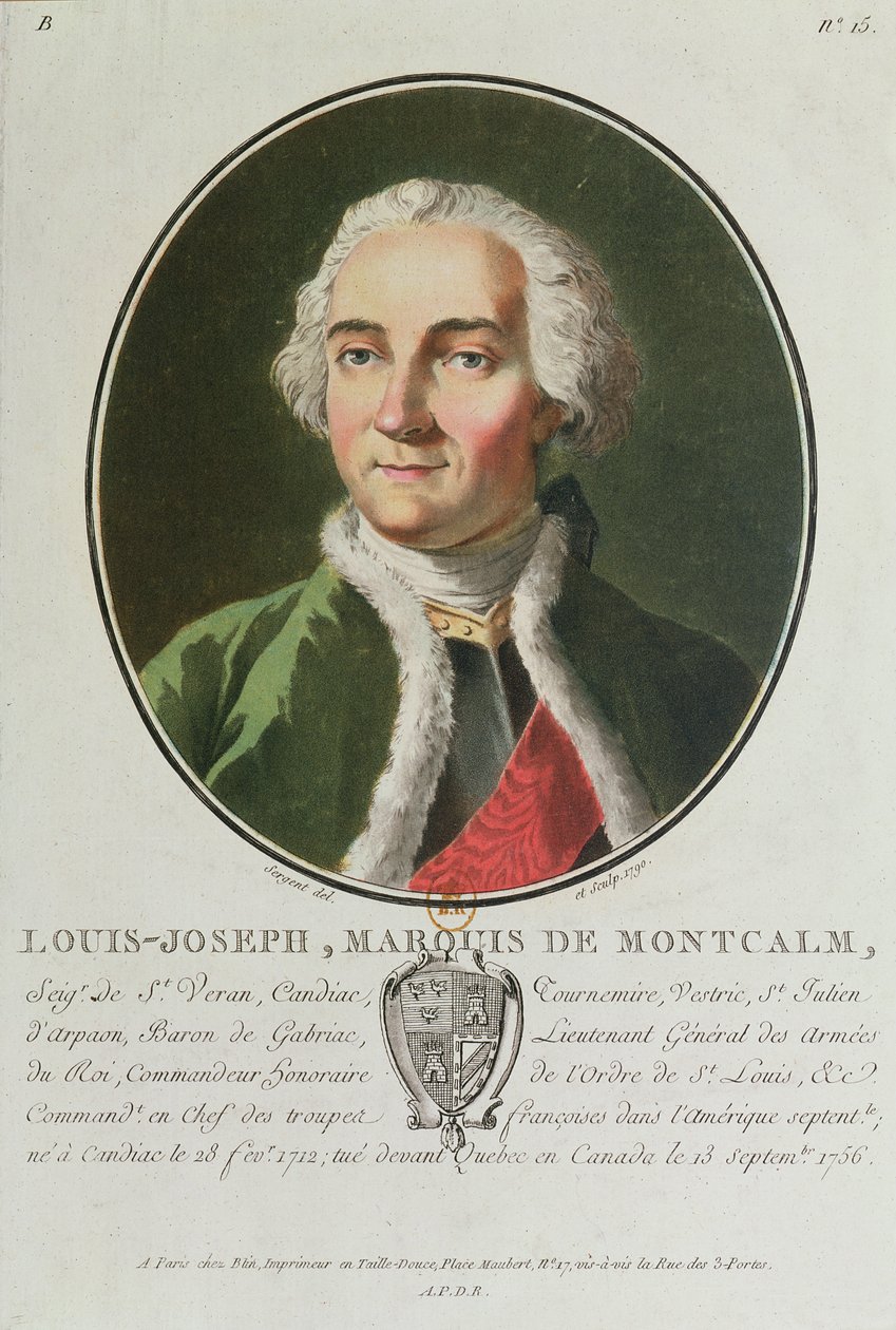 Louis Joseph de Montcalm (1712-1759) 1790 de Antoine Louis Francois Sergent Marceau