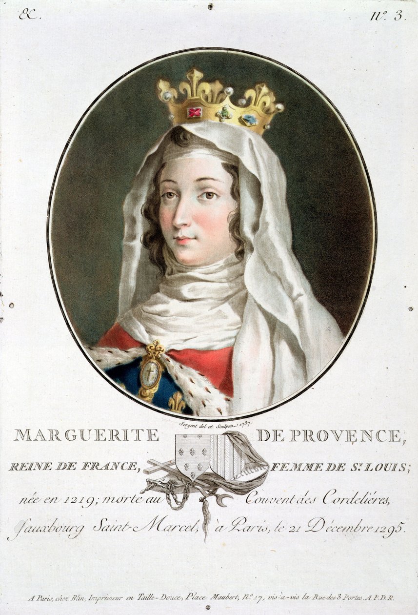 Retrato de Marguerite de Provence (1219-95), 1787 de Antoine Louis Francois Sergent Marceau
