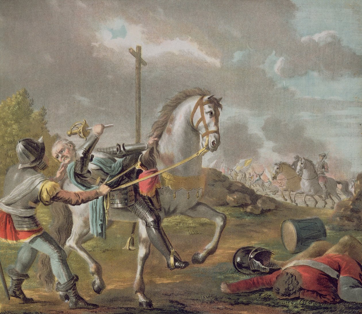 A Batalha de St. Denis em 1567, 1788 de Antoine Louis Francois Sergent Marceau