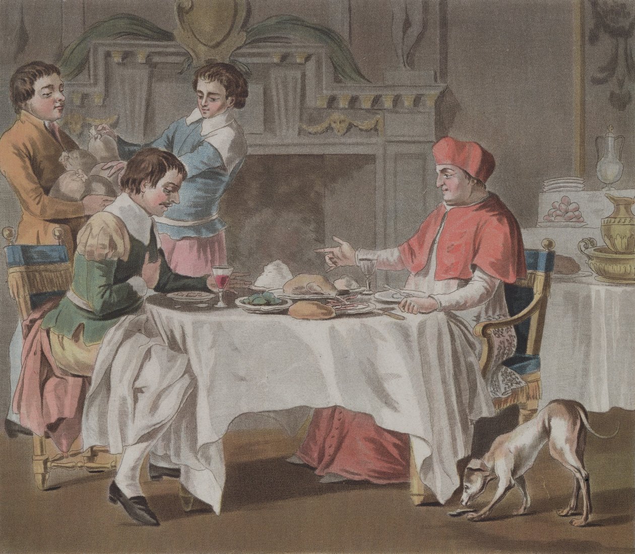 A Generosidade do Cardeal d&39;Amboise (1460-1510) gravada por Jean Baptiste Morret (fl. 1790-1820) 1788 de Antoine Louis Francois Sergent Marceau