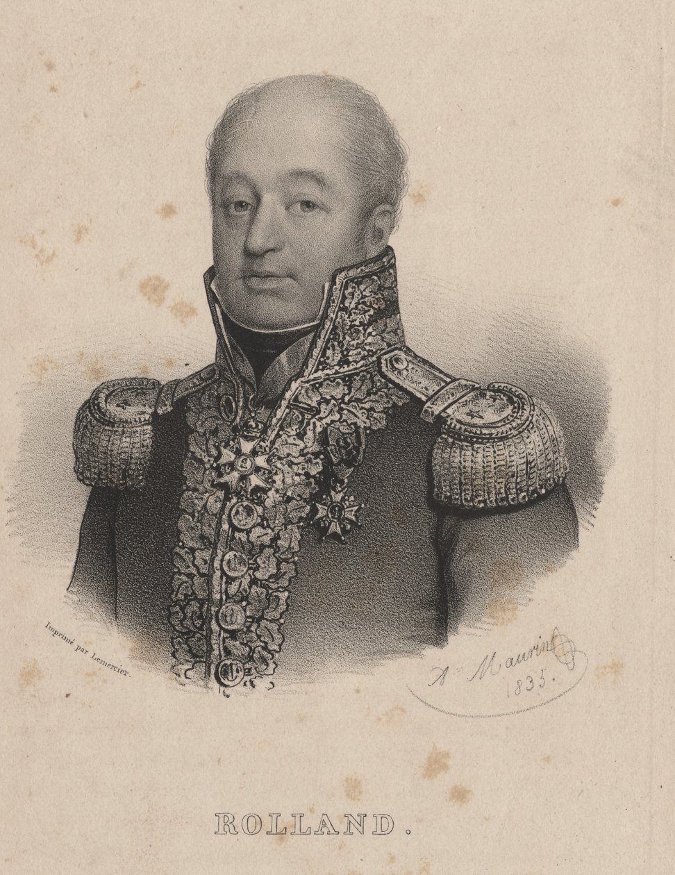 Rolland, litho por Lemercier, 1835 de Antoine Maurin