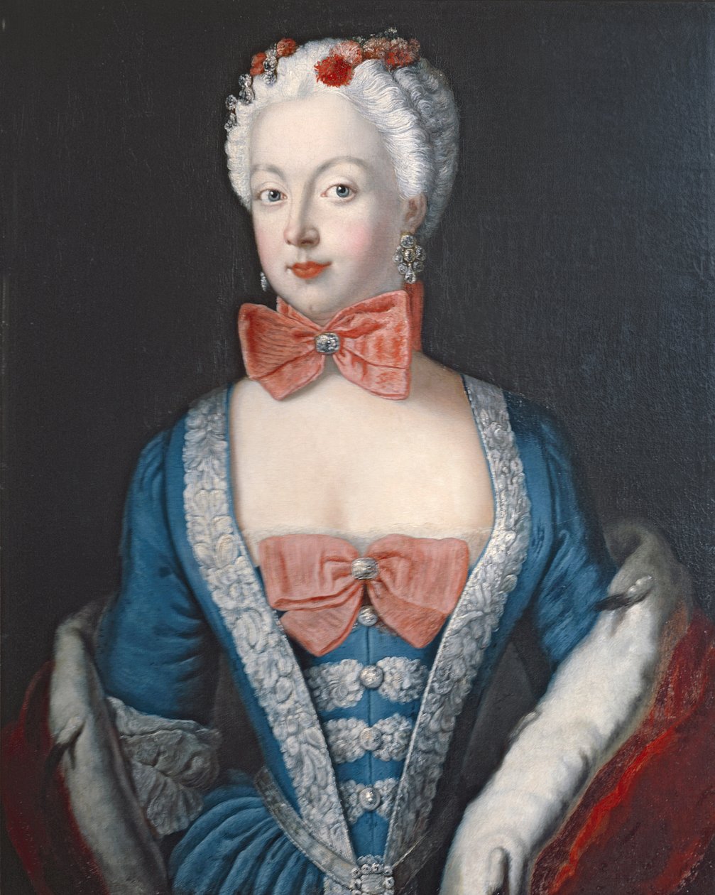 Princesa herdeira Elisabeth Christine de Preussen, c.1735 de Antoine Pesne