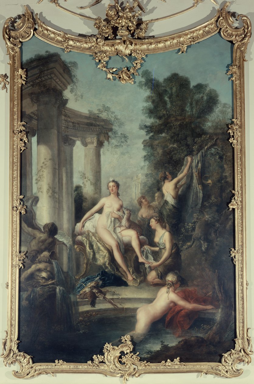 Diana e suas ninfas tomando banho, 1747 de Antoine Pesne