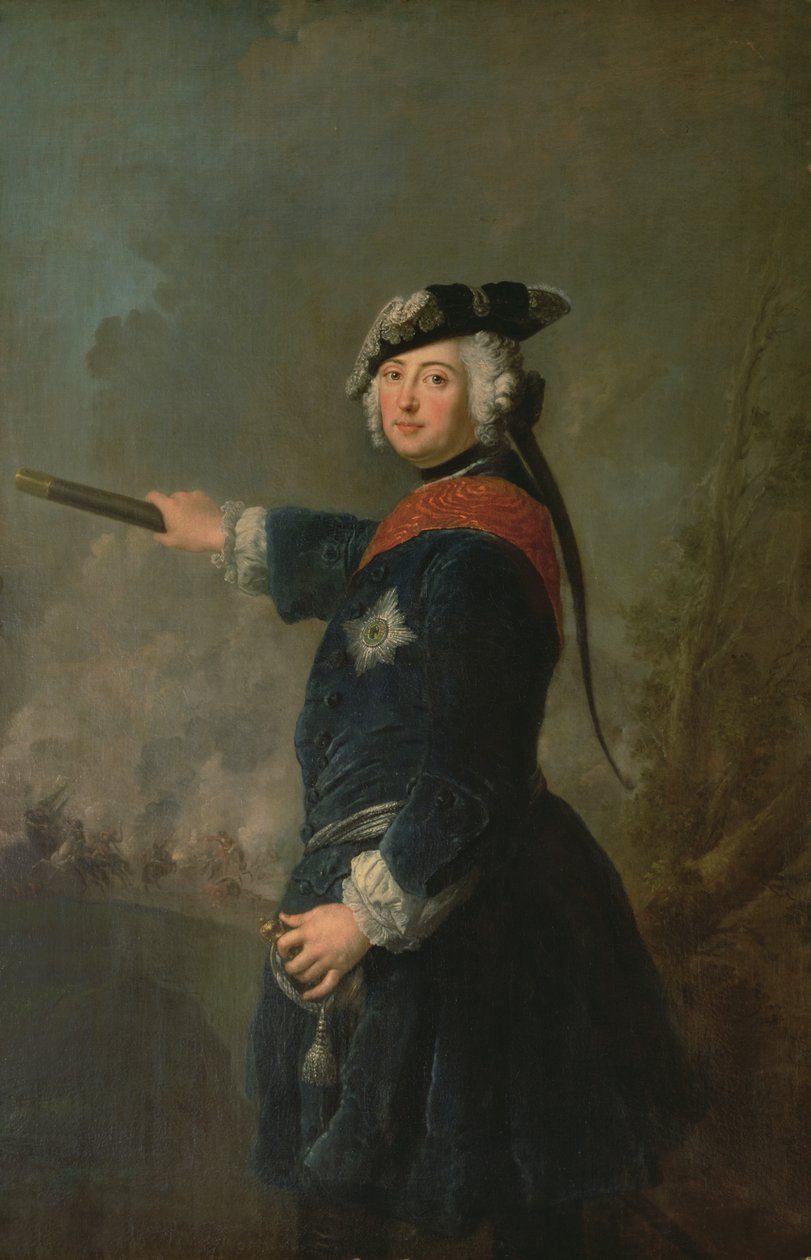 Rei Frederico II, o Grande da Prússia (1712-86) 1746 de Antoine Pesne