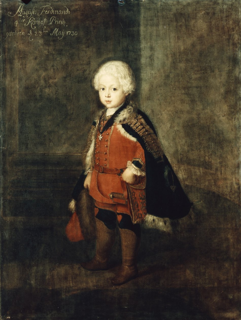 Príncipe Augustus William de quatro anos, 1734 de Antoine Pesne