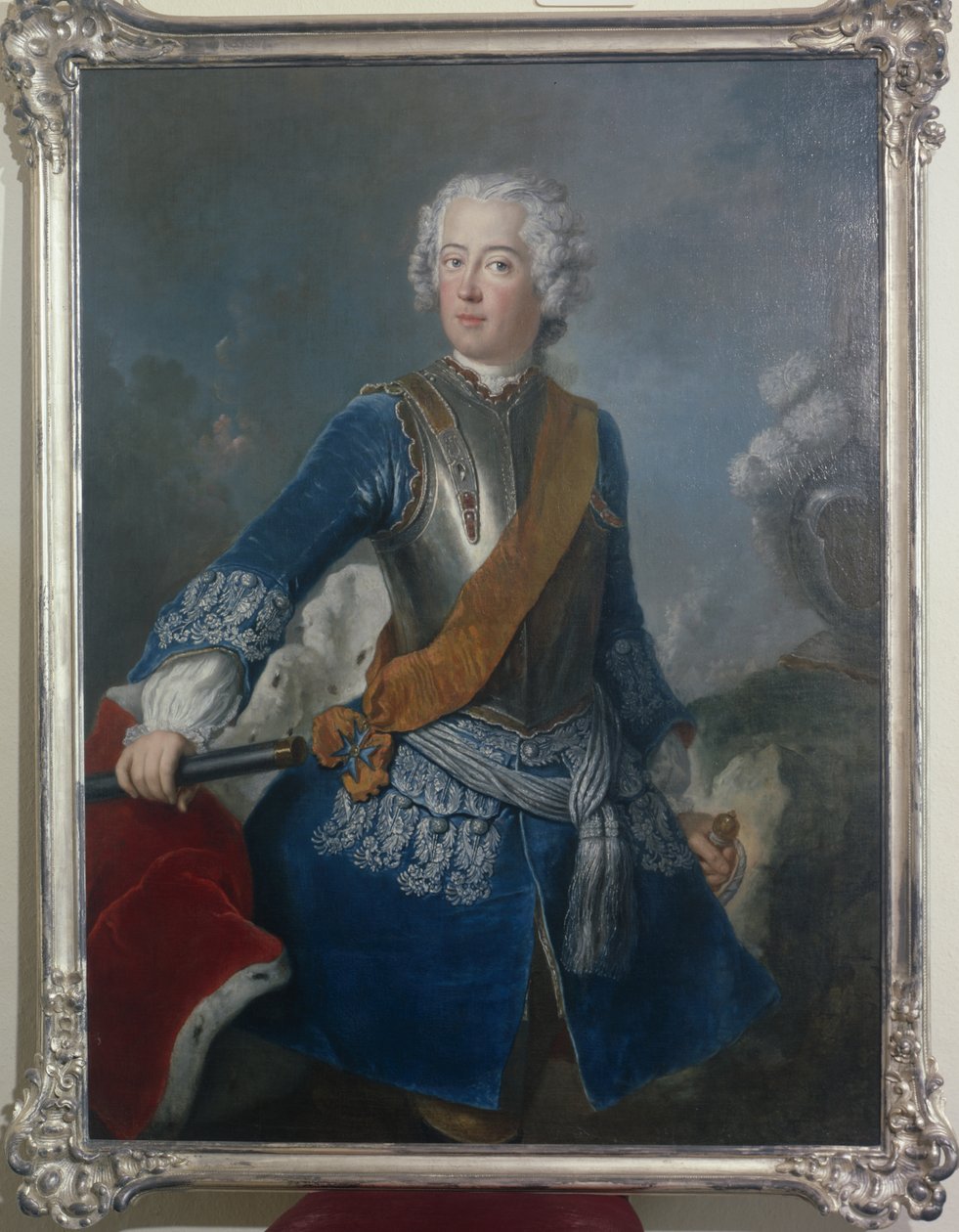 O príncipe herdeiro Frederico II, c.1736 de Antoine Pesne
