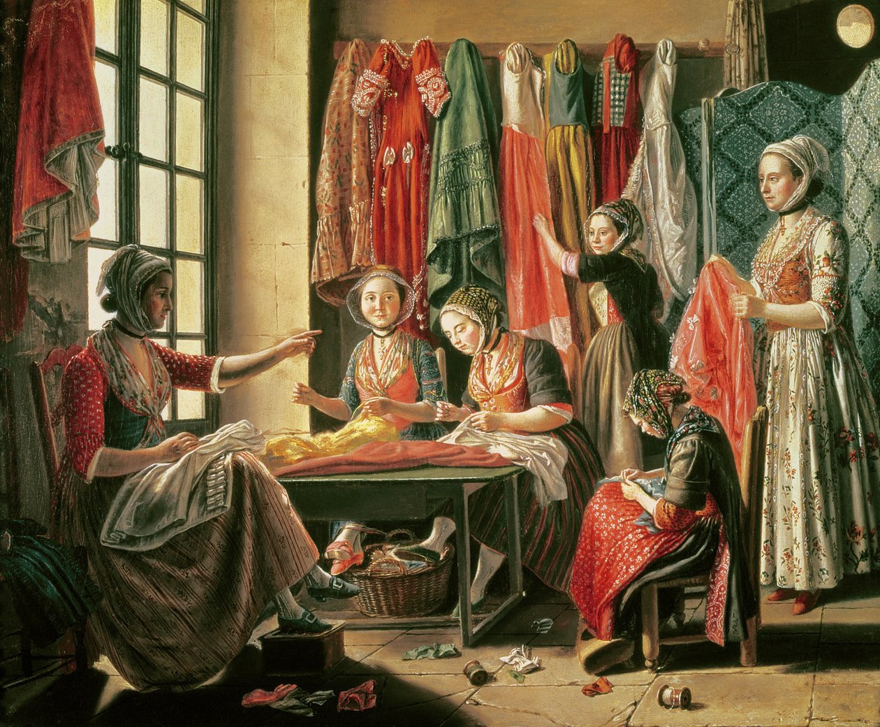 Oficina do Couturier, Arles, 1760 de Antoine Raspal
