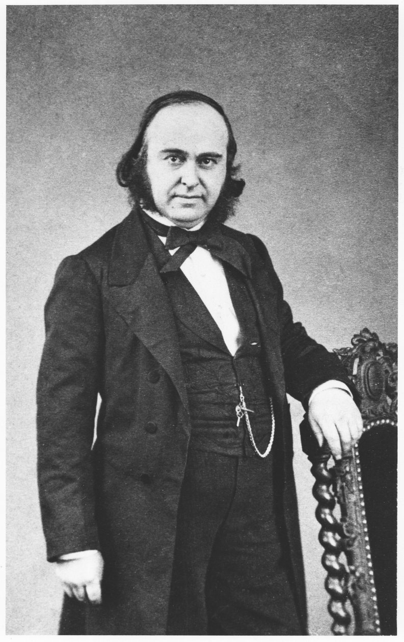Cartão de visita fotográfica de Paul Broca (1824-80) c.1860-70 de Antoine Rene Trinquart