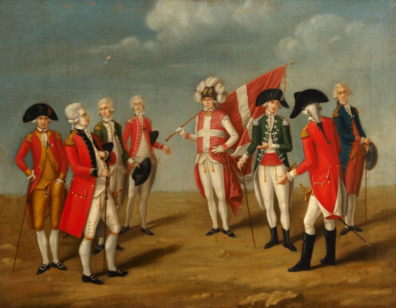 Dignatários da Ordem de São João - Cavaleiros de Malta de Antoine de Favray