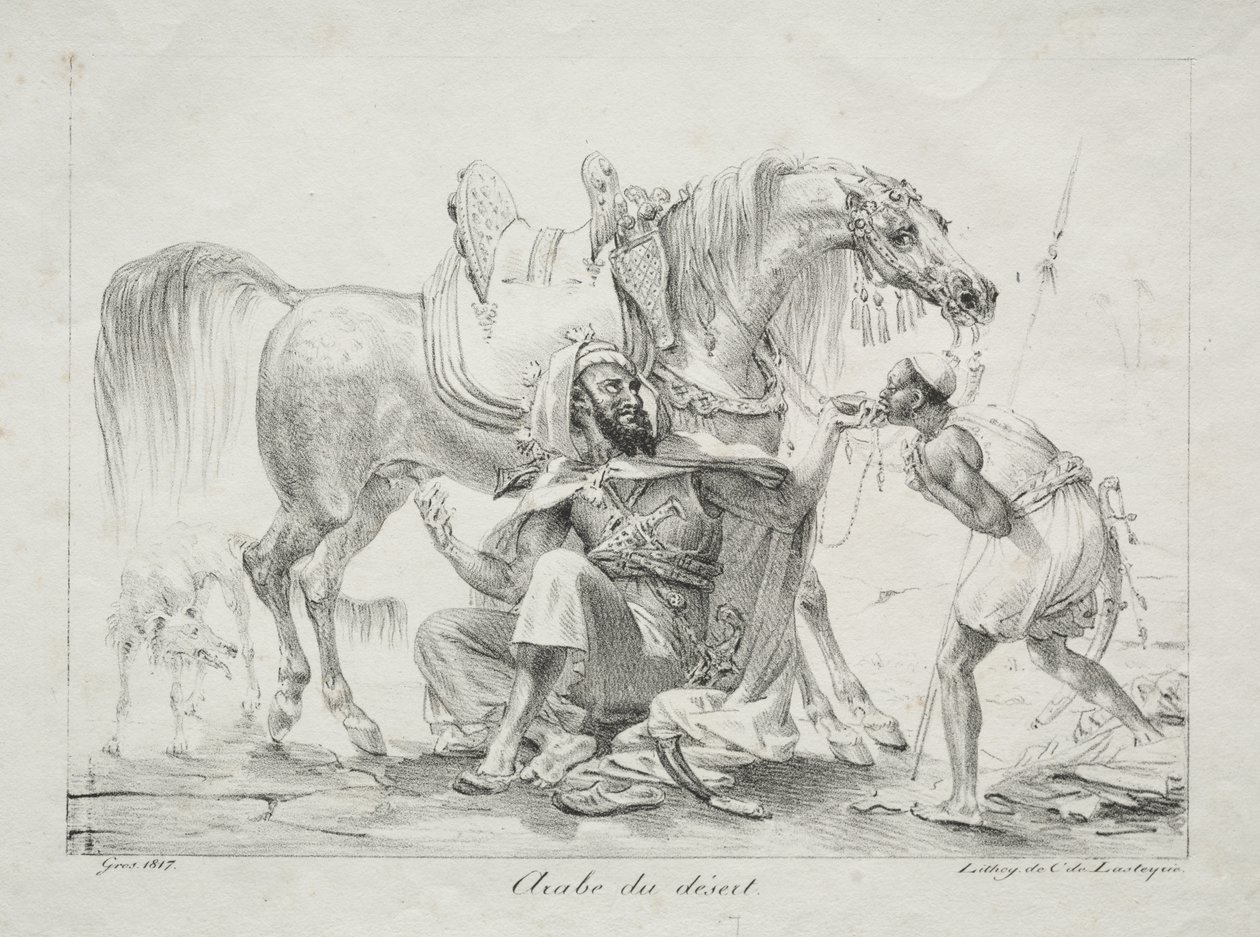árabe do deserto de Antoine-Jean Gros