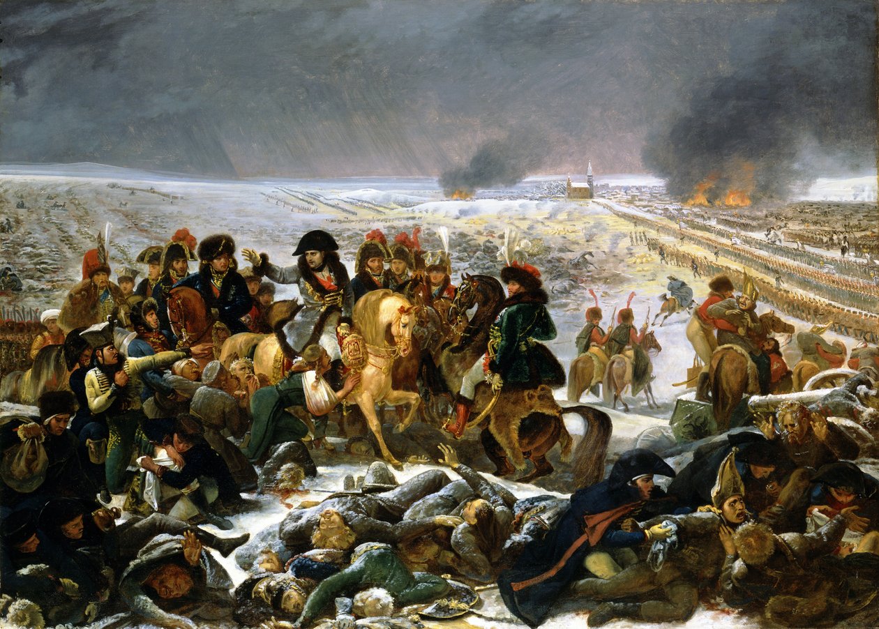 Napoleão no campo de batalha de Eylau de Antoine-Jean Gros