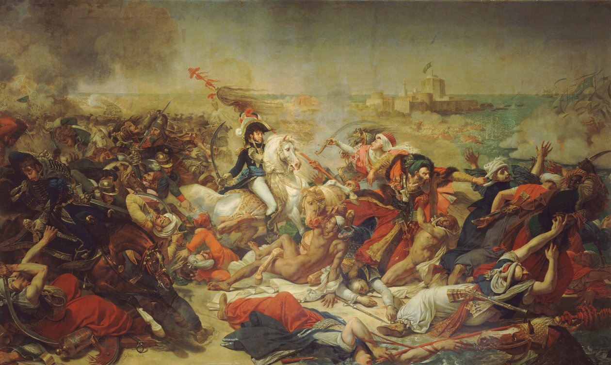 A Batalha de Abukir, 25 de julho de 1799 de Antoine-Jean Gros