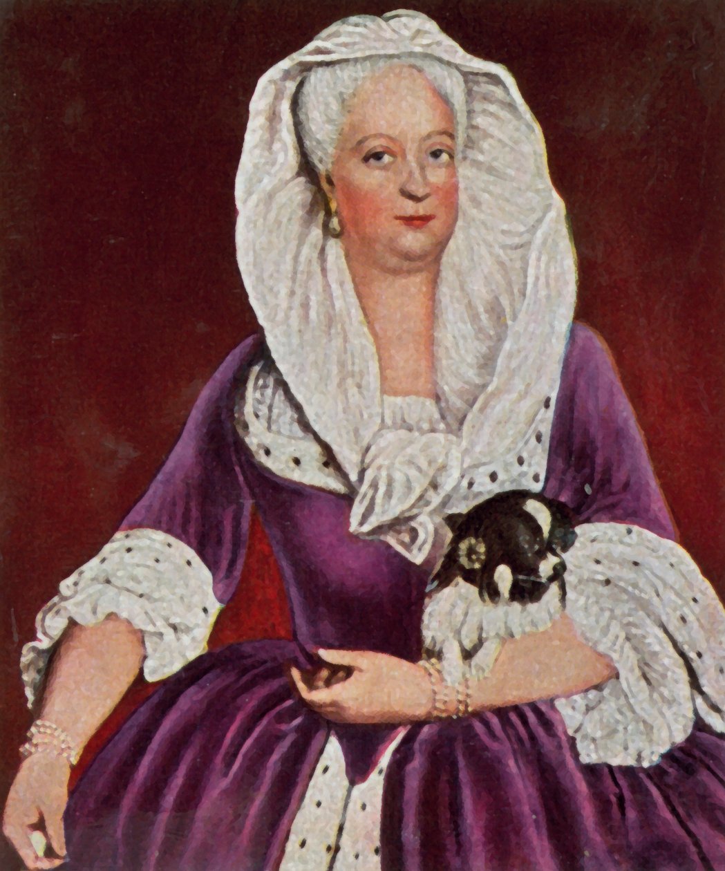 A mãe de Frederico, o Grande de Antoine (after) Pesne