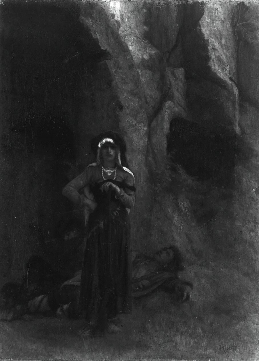 Em Guarda, 186070. de Antoine Auguste Ernest Hebert