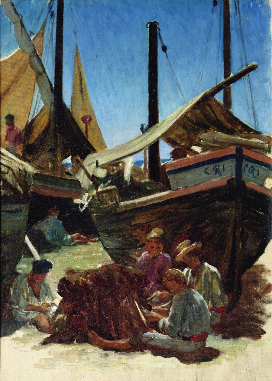 Anzio, o porto de Antoine Auguste Ernest Herbert or Hebert