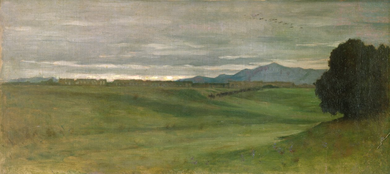 Paisagem romana de Antoine Auguste Ernest Herbert or Hebert