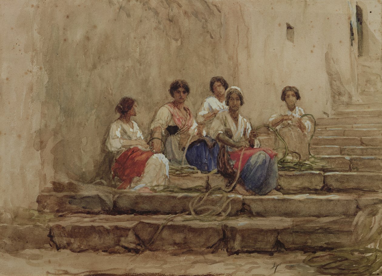 Trança de corda de Antoine Auguste Ernest Herbert or Hebert