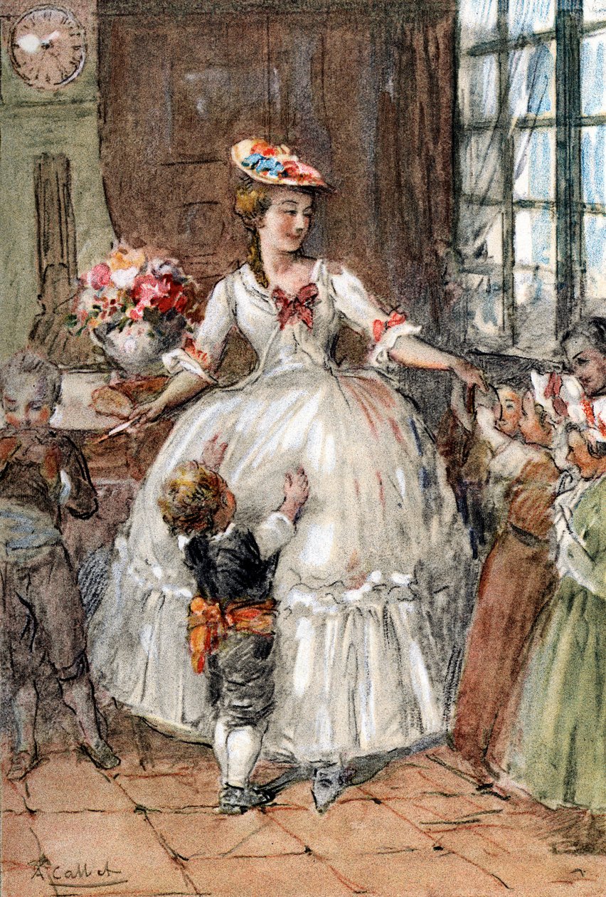 Charlotte com seus irmãos e irmãs de Antoine Calbet