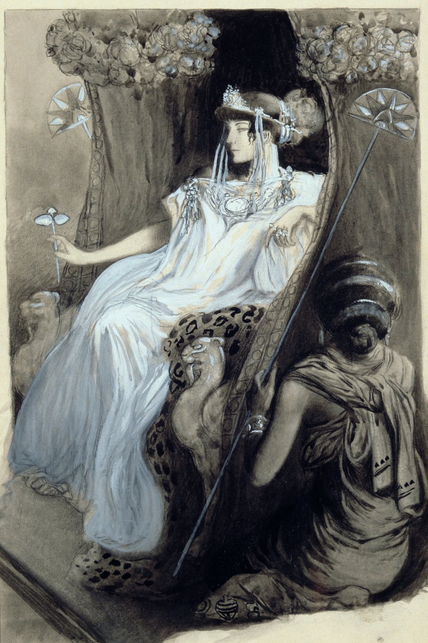 Desenho para Afrodite por Pierre Louys, 1896 de Antoine Calbet