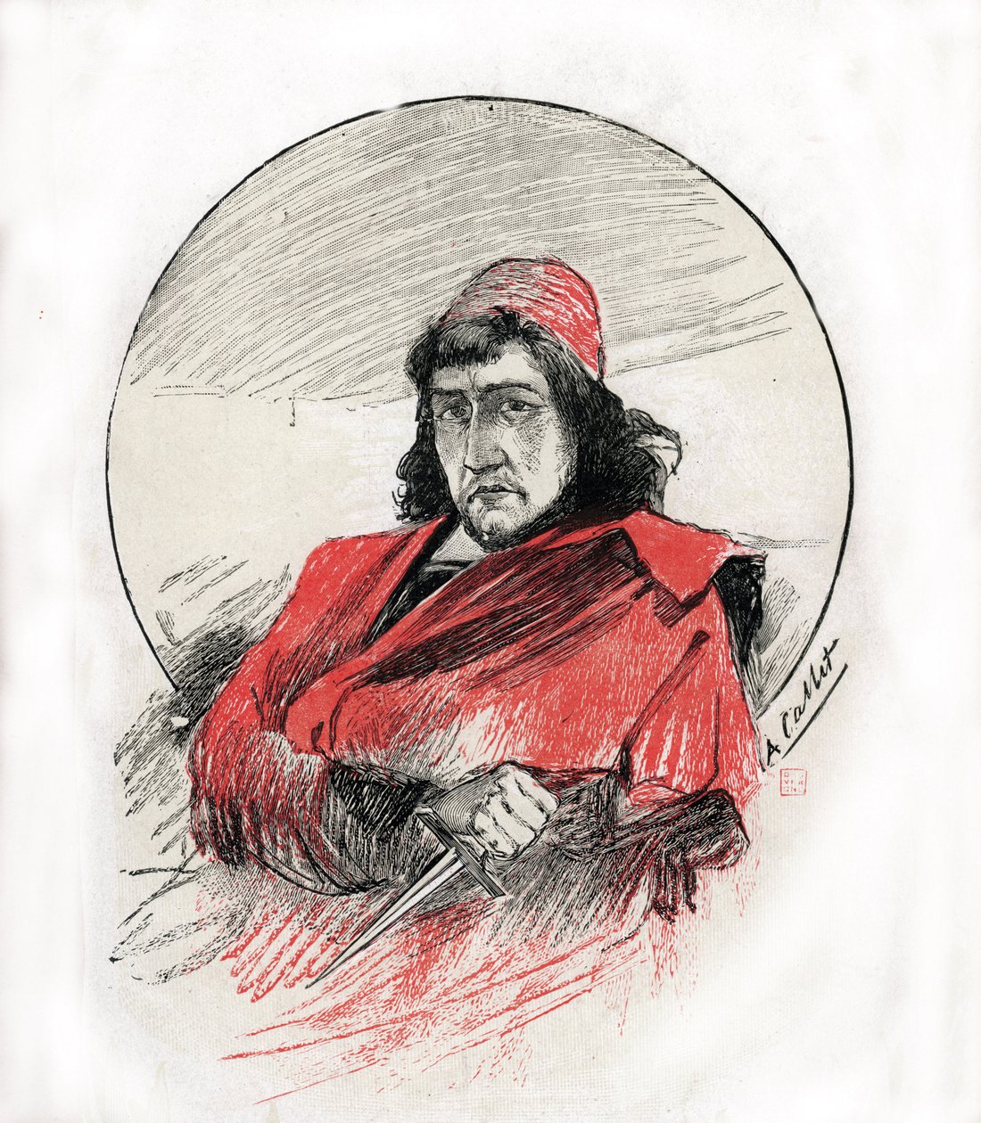 Retrato de Cesare Borgia (Cesar Borgia de Antoine Calbet