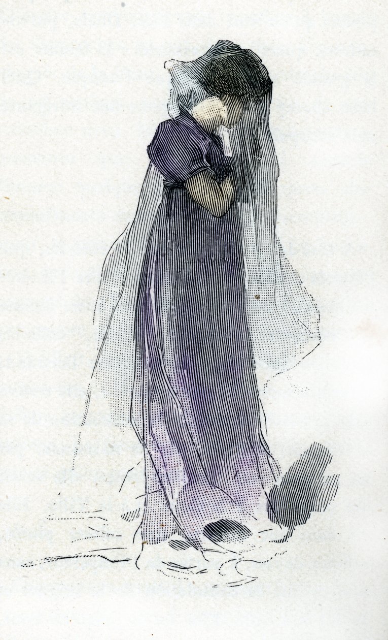 Retrato de Fanny Dillon (1785-1836) esposa do Conde Bertrand companheiro de Napoleão I que o seguiu até Santa Helena de Antoine Calbet