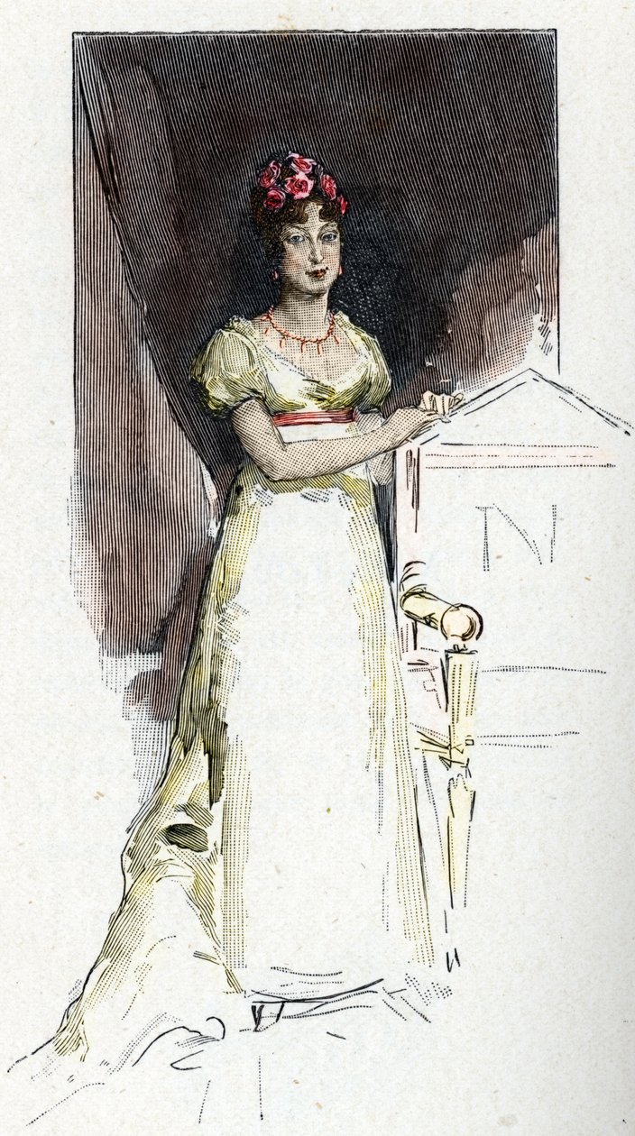 Retrato da Impressora Marie Louise da Áustria (Marie-Louise) de Antoine Calbet