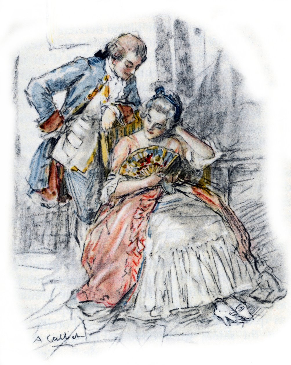 Outro cortejando a Mademoiselle de B para esquecer Charlotte de Antoine Calbet