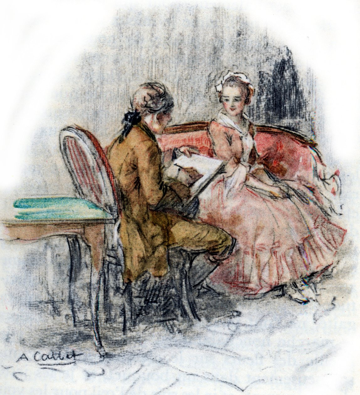 Outro desenho de Charlotte de Antoine Calbet